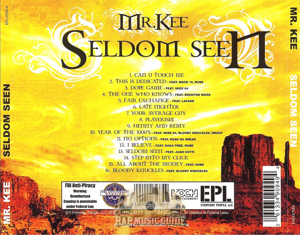 Mr. Kee Seldom Seen CD Rap Music Guide